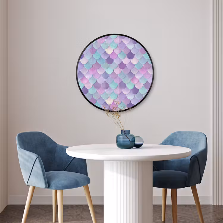 Ronde fotolijst - Dromerig - Zeemeermin - Pastel — 3