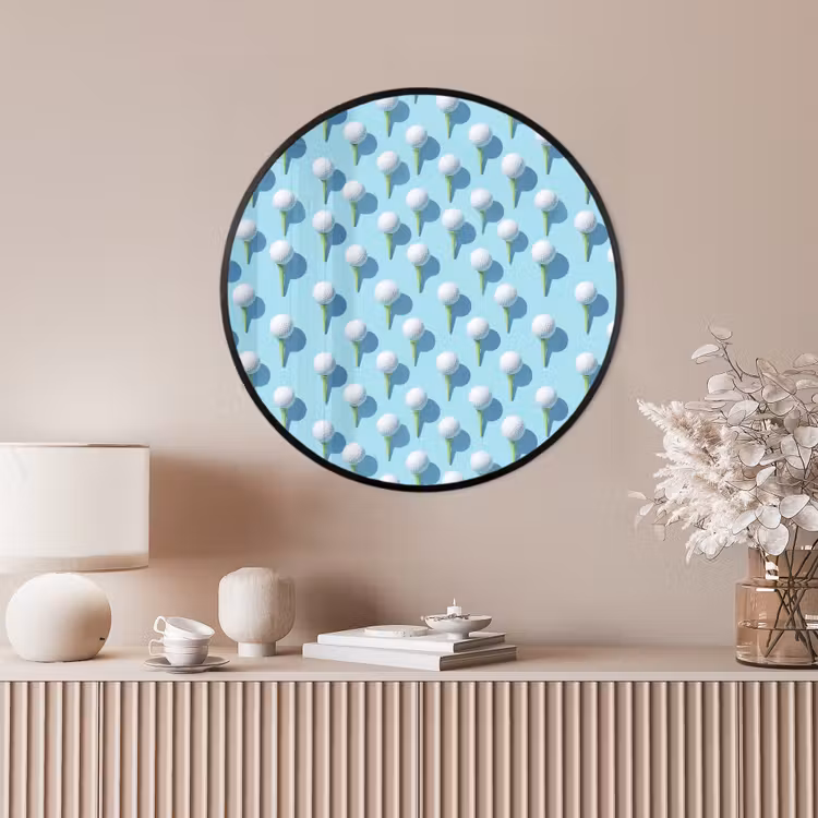 Ronde fotolijst - Golf - Ballen - Blauw — 4