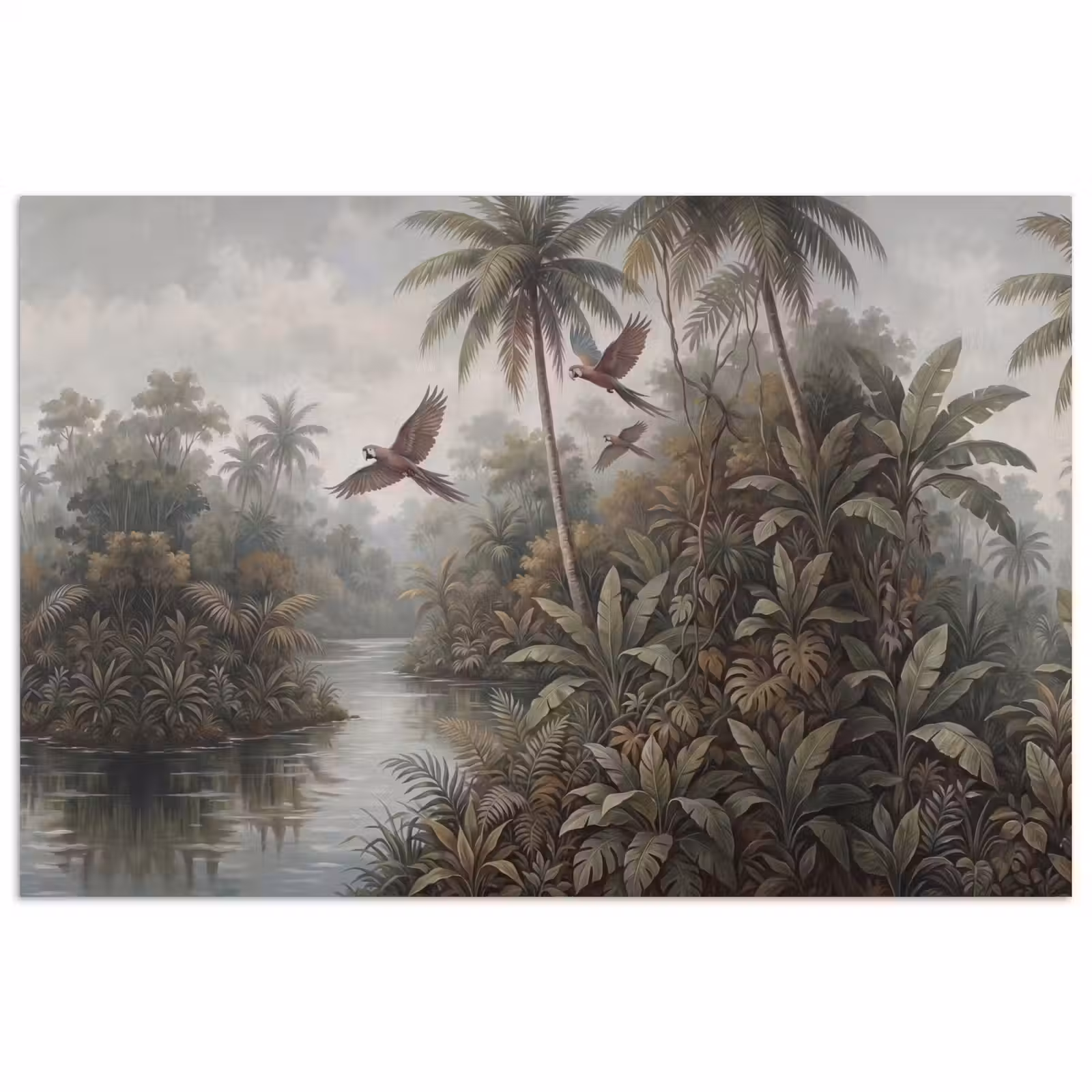 Poster - Vogel - Vliegend - Tropisch - Landschap - Klassiek — 1