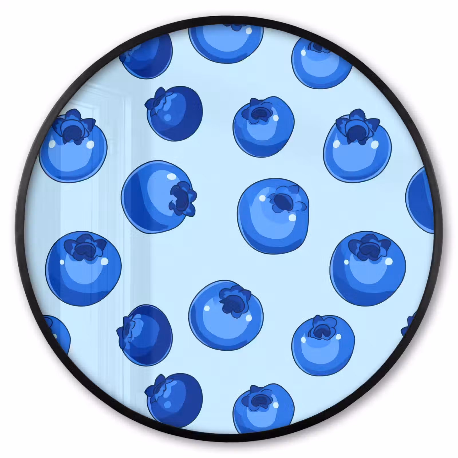 Ronde fotolijst - Bessen - Modern - Blauw — 1