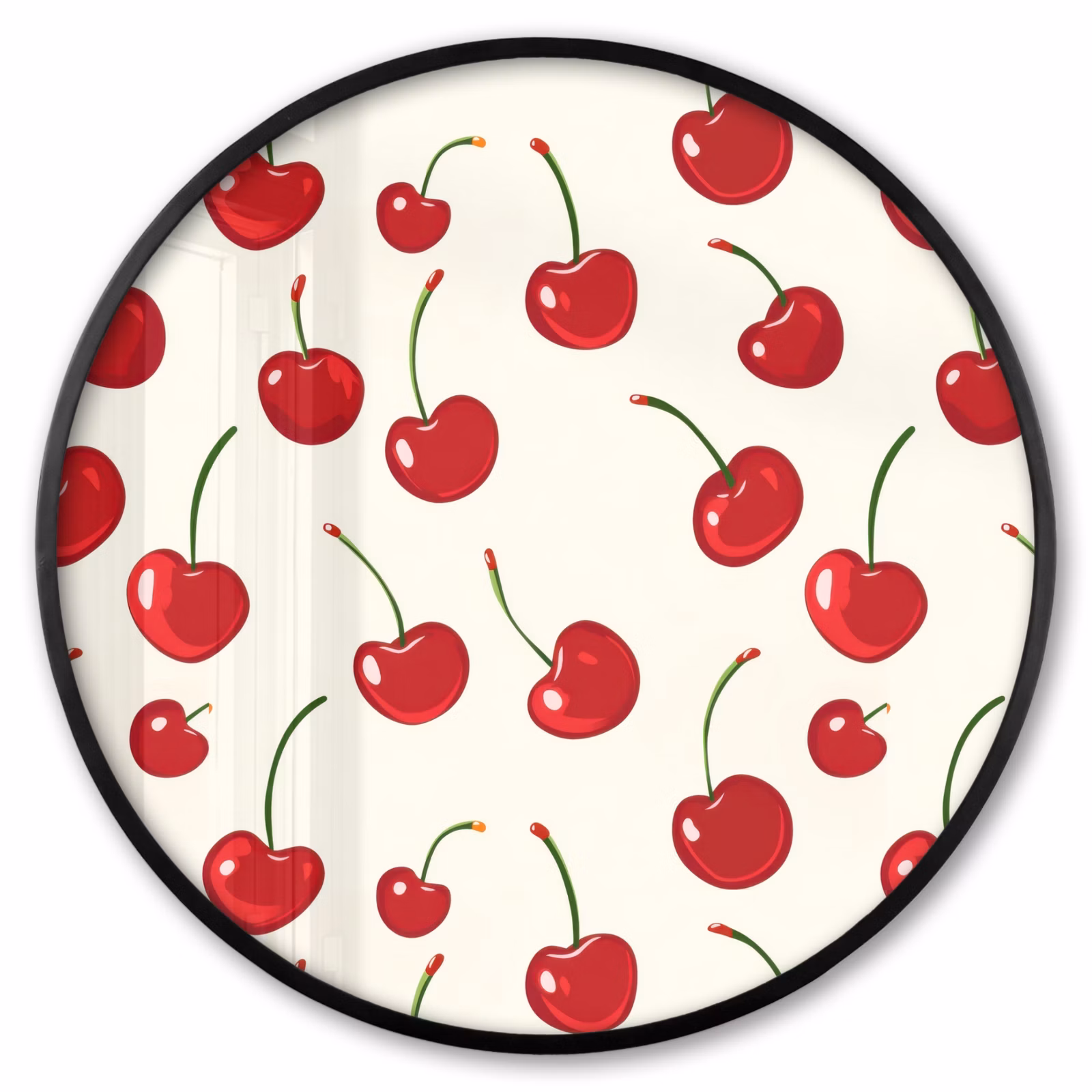 Ronde fotolijst - Kersen - Minimalistisch - Rood — 1