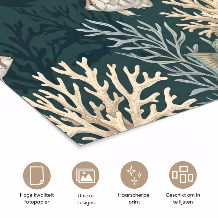 Poster - Vis - Koraal - Onderwater - Illustratie — 5