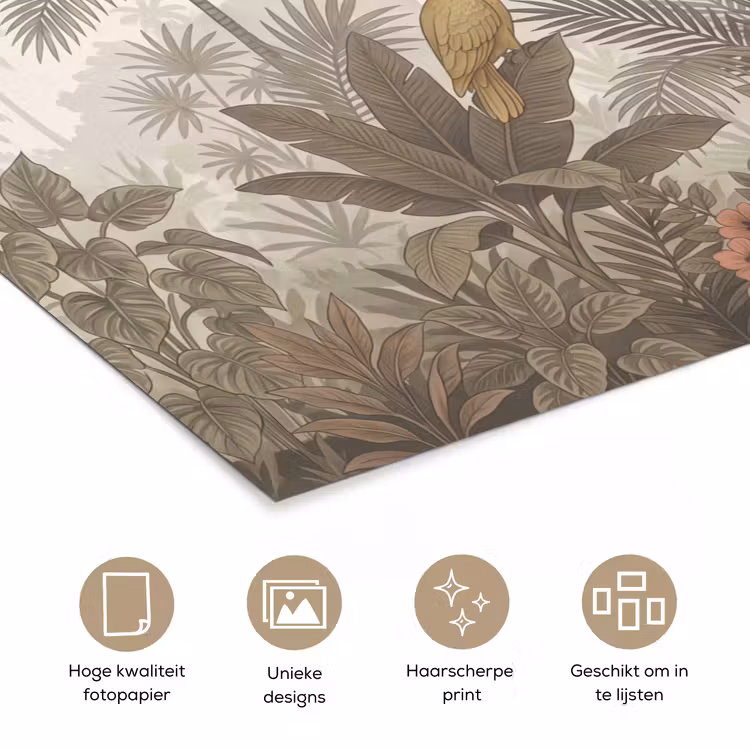 Poster - Vogel - Jungle - Tropisch - Illustratie - Groen — 5