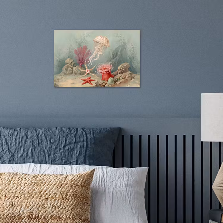 Poster - Zeeleven - Kwal - Onderwater - Illustratie - Beige — 3