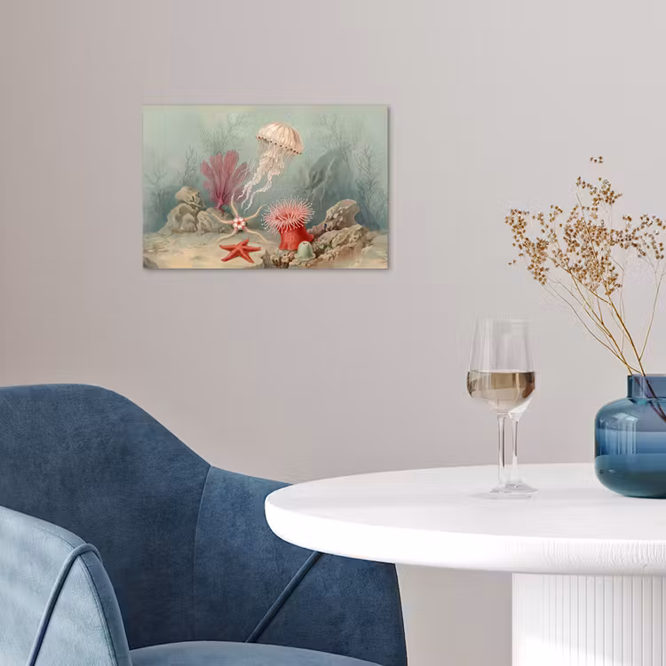 Poster - Zeeleven - Kwal - Onderwater - Illustratie - Beige — 4