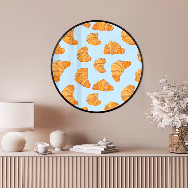 Ronde fotolijst - Croissant - Speels - Blauw — 4