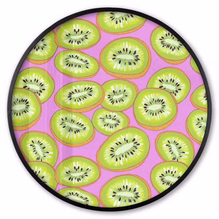 Ronde fotolijst - Kiwi - Speels - Groen — 1