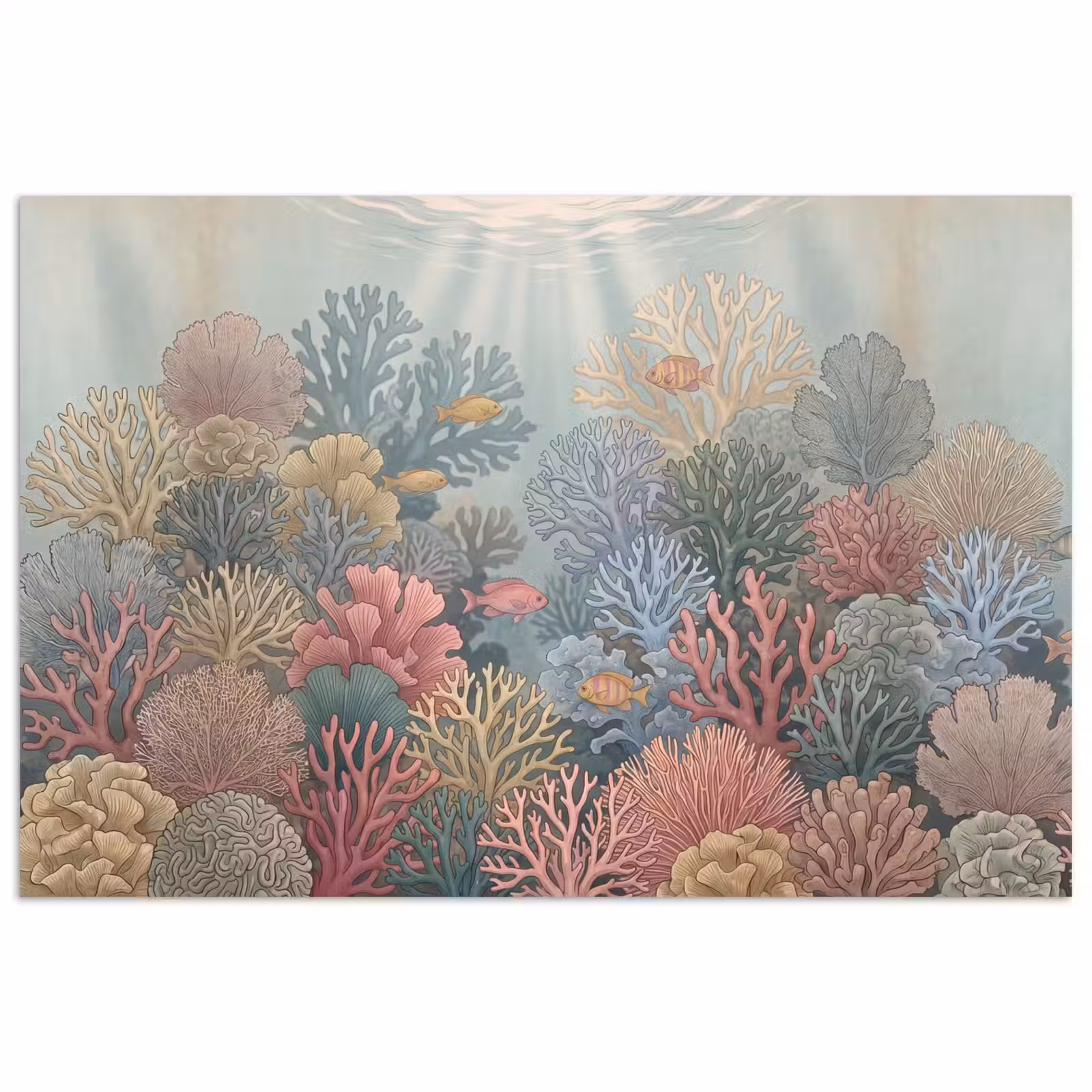 Poster - Zee - Koraal - Vis - Natuur - Kleurrijk — 1