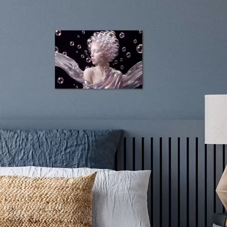 Poster - Vrouw - Bellen - Abstract - Kleurrijk — 3