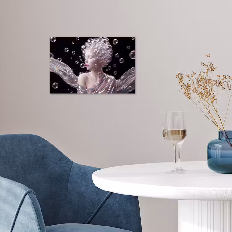 Poster - Vrouw - Bellen - Abstract - Kleurrijk — 4
