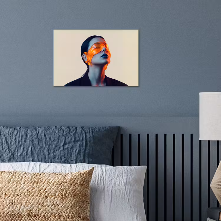 Poster - Vrouw - Oranje - Abstract - Modern - Kleurrijk — 3