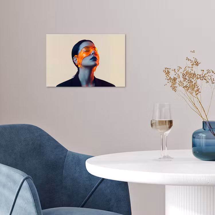 Poster - Vrouw - Oranje - Abstract - Modern - Kleurrijk — 4