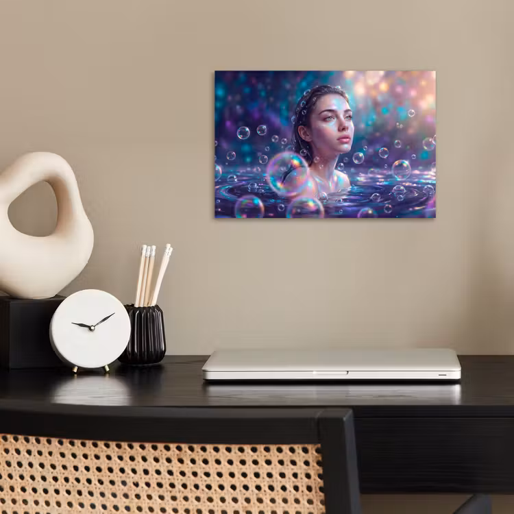 Poster - Vrouw - Water - Portret - Kleurrijk - Modern — 2