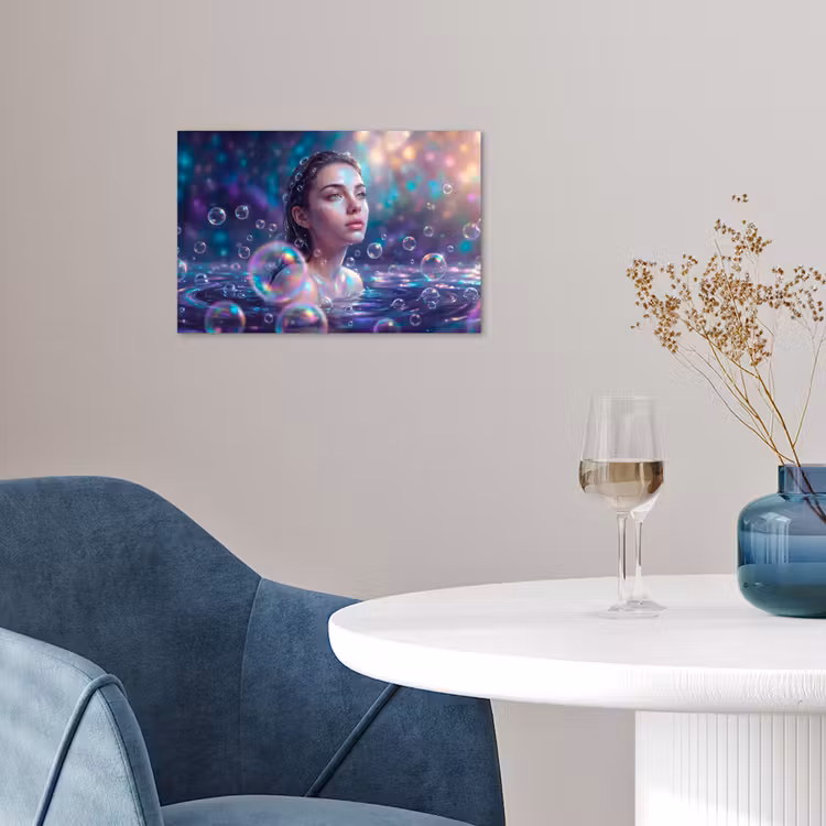 Poster - Vrouw - Water - Portret - Kleurrijk - Modern — 4