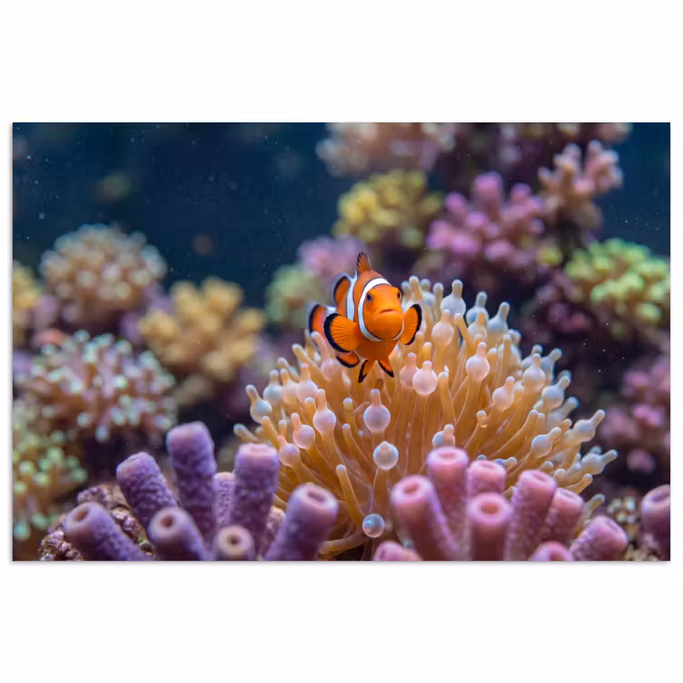 Poster - Vis - Koraal - Onderwater - Oranje - Dieren — 1