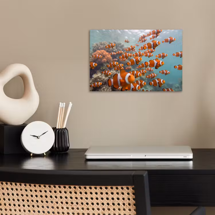 Poster - Vis - School - Onderwater - Dieren - Oranje — 2