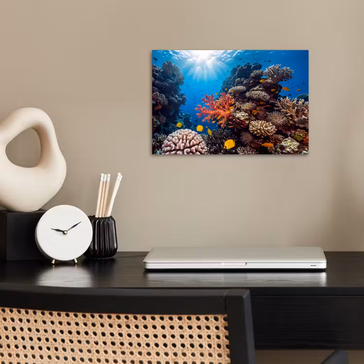 Poster - Zee - Koraalrif - Natuur - Levendig - Blauw — 2