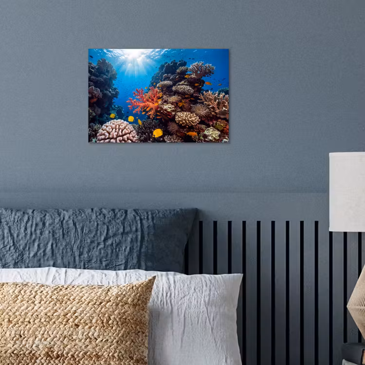 Poster - Zee - Koraalrif - Natuur - Levendig - Blauw — 3