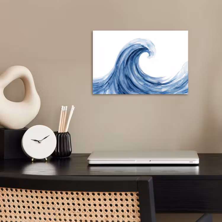 Poster - Water - Beweging - Natuur - Modern - Blauw — 2