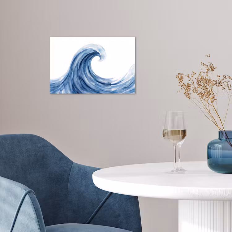 Poster - Water - Beweging - Natuur - Modern - Blauw — 4