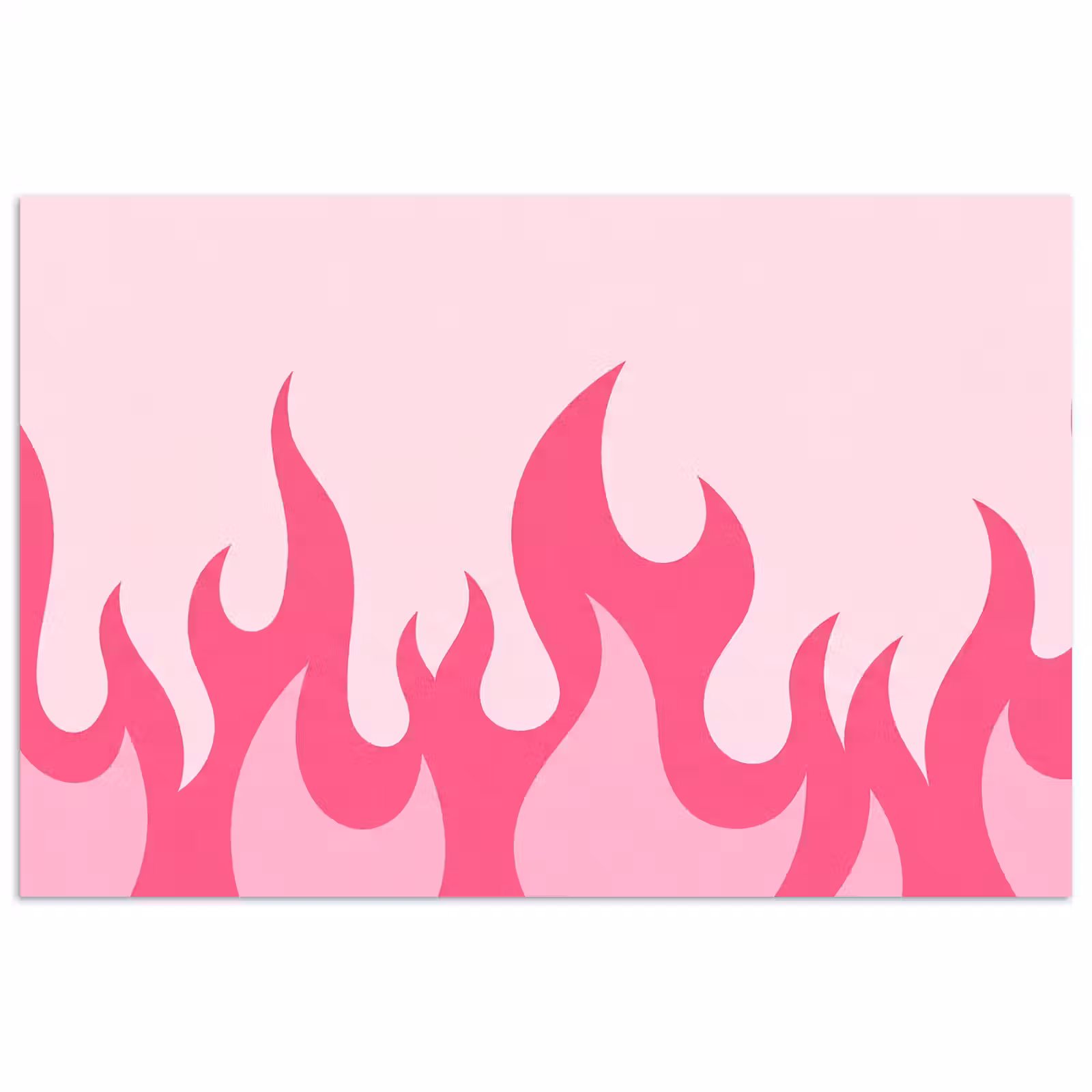 Poster - Vlammen - Patroon - Abstract - Modern - Roze — 1