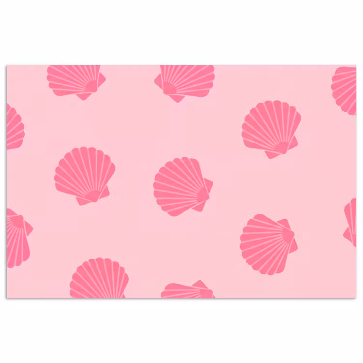 Poster - Schelp - Patroon - Zee - Modern - Roze — 1