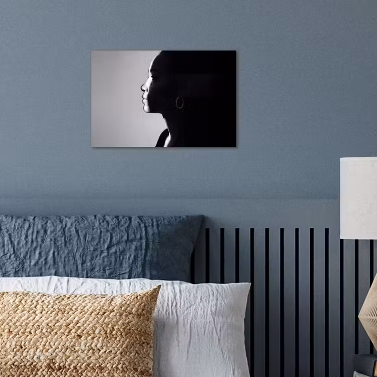 Poster - Vrouw - Profiel - Mensen - Zwart-wit — 3