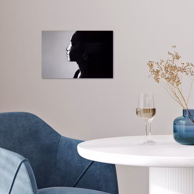 Poster - Vrouw - Profiel - Mensen - Zwart-wit — 4