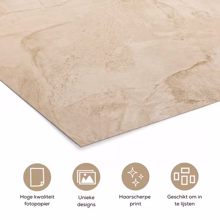 Poster - Textuur - Patroon - Abstract - Modern - Beige — 5