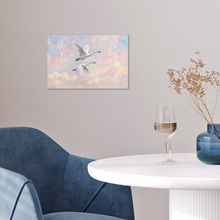 Poster - Vogel - Vliegend - Lucht - Modern - Pastel — 4