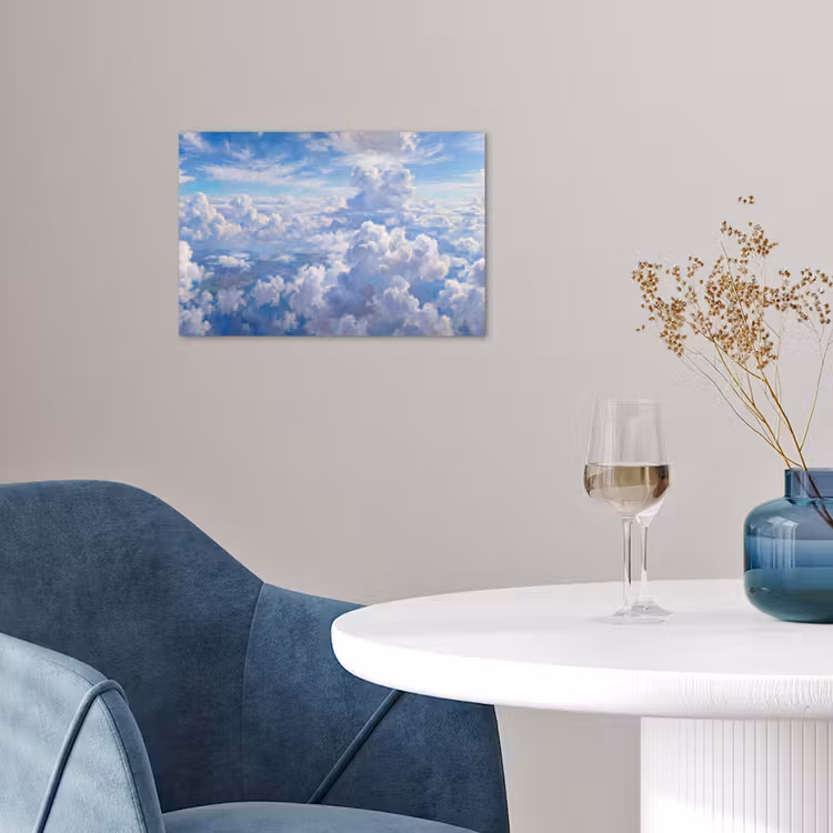Poster - Wolken - Lucht - Natuur - Abstract - Blauw — 4