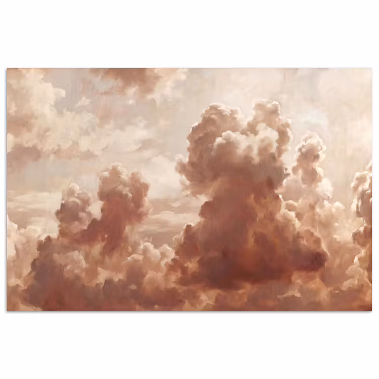 Poster - Wolken - Lucht - Natuur - Modern - Bruin — 1