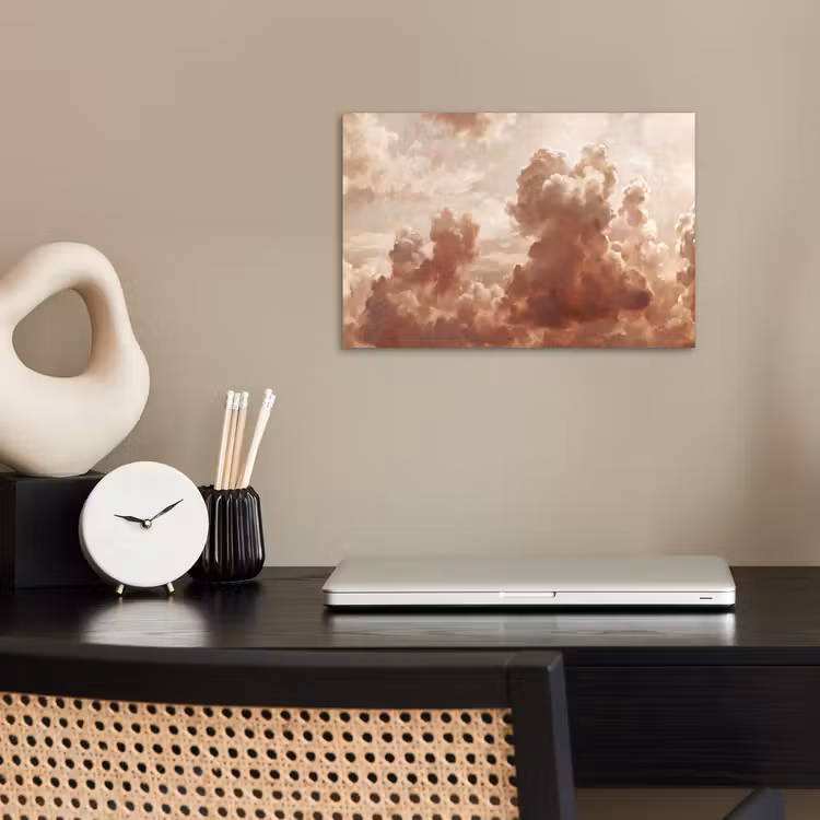 Poster - Wolken - Lucht - Natuur - Modern - Bruin — 2
