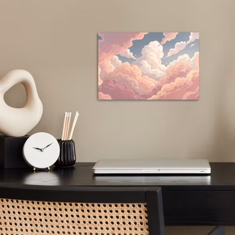 Poster - Wolken - Lucht - Natuur - Pastel - Roze — 2