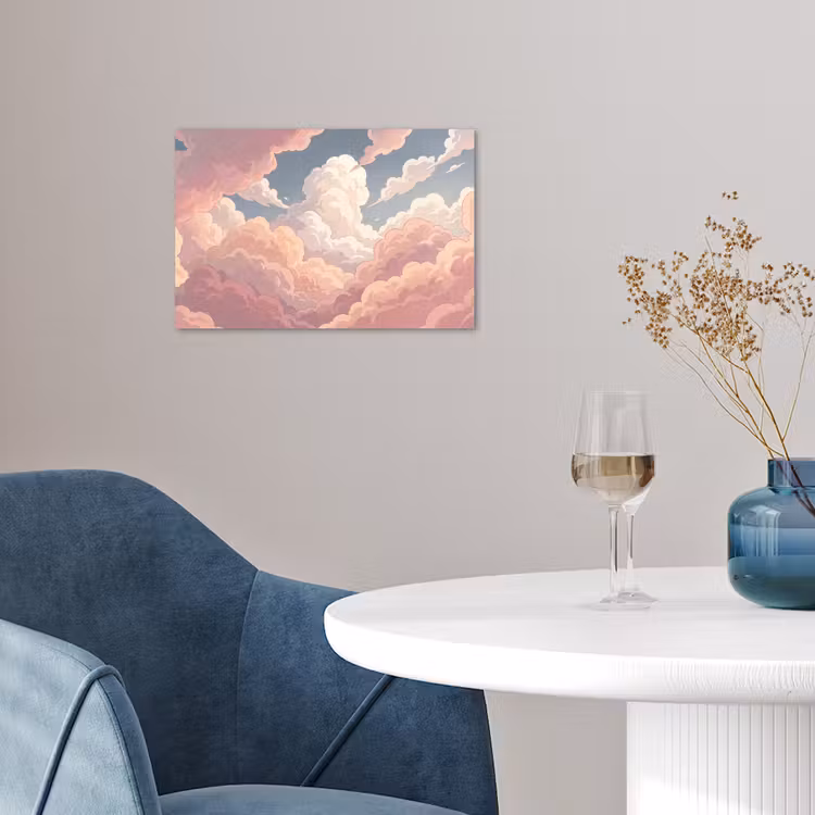 Poster - Wolken - Lucht - Natuur - Pastel - Roze — 4