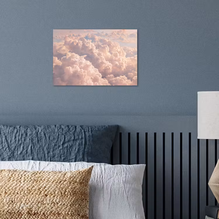 Poster - Wolken - Zonsondergang - Natuur - Pastel - Roze — 3