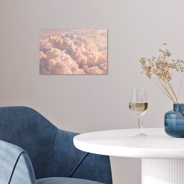 Poster - Wolken - Zonsondergang - Natuur - Pastel - Roze — 4
