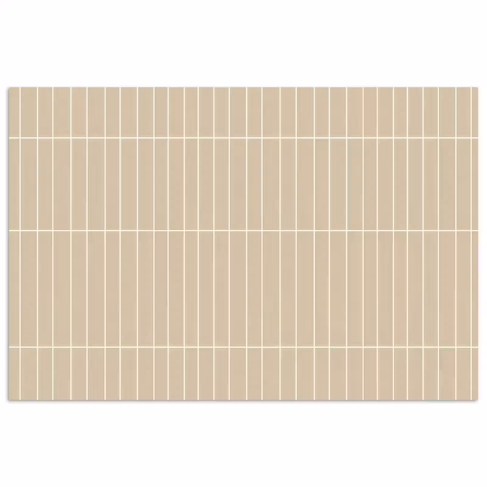 Poster - Verticaal - Wandtegel - Crème - Beige — 1