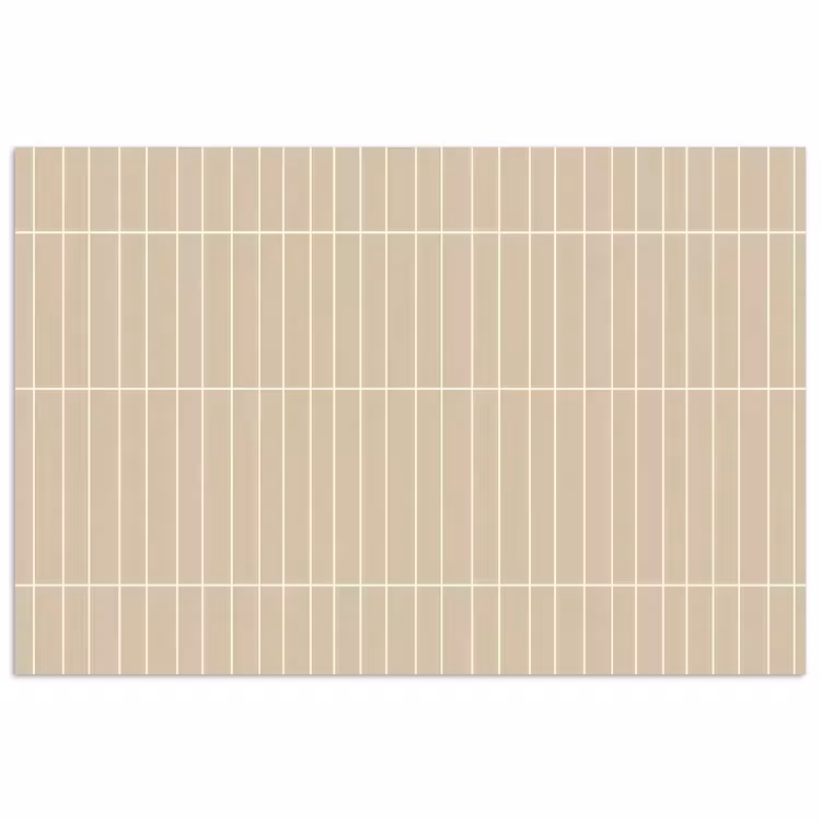 Poster - Verticaal - Wandtegel - Crème - Beige — 1