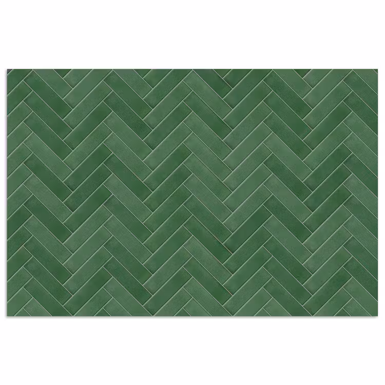 Poster - Visgraat - Wandtegel - Bosgroen — 1