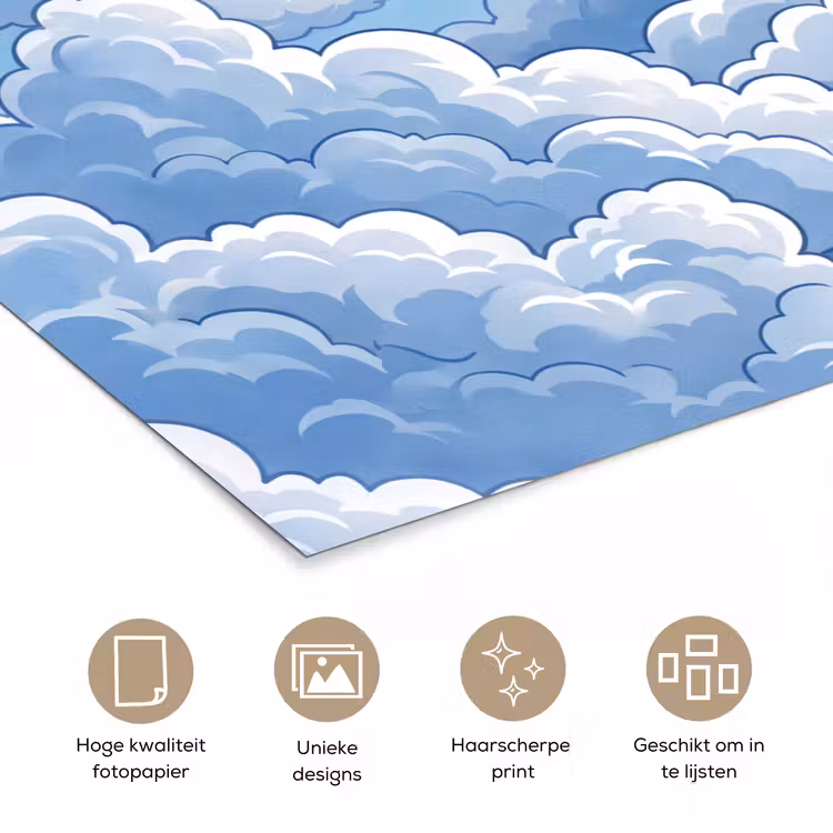 Poster - Wolken - Hemel - Abstract - Wit — 5