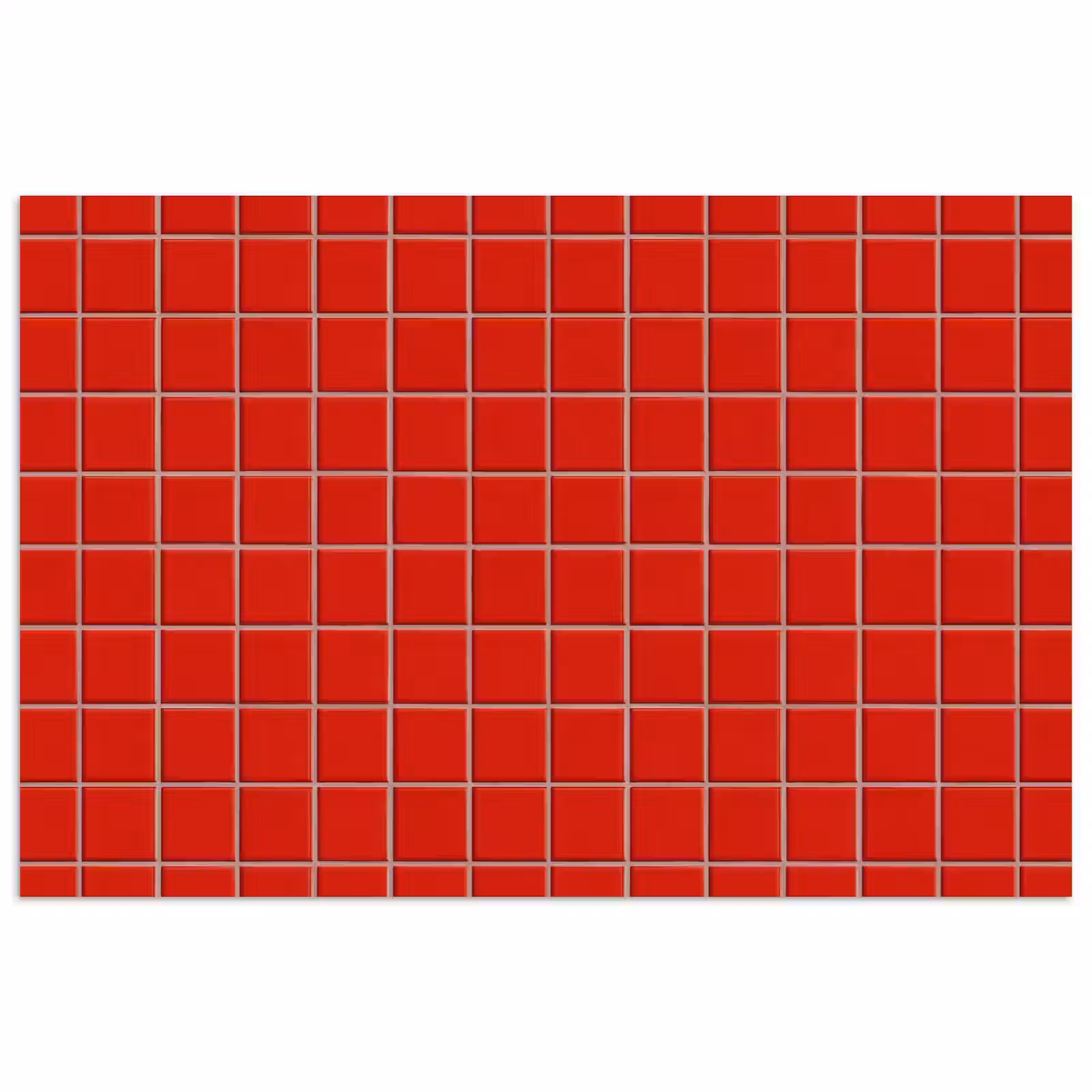 Poster - Tegel - Patroon - Kersen - Rood — 1
