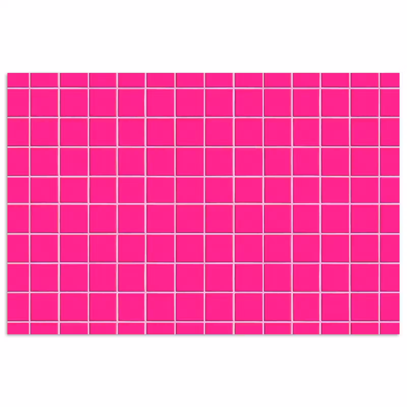 Poster - Tegels - Vierkant - Fuchsia — 1
