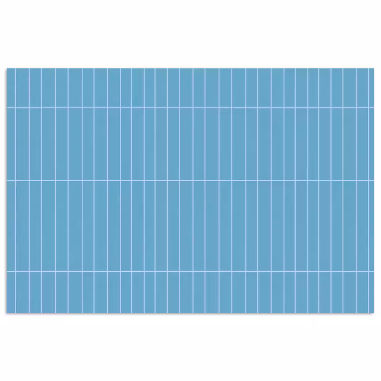 Poster - Tegel - Langwerpig - Patroon - Blauw — 1