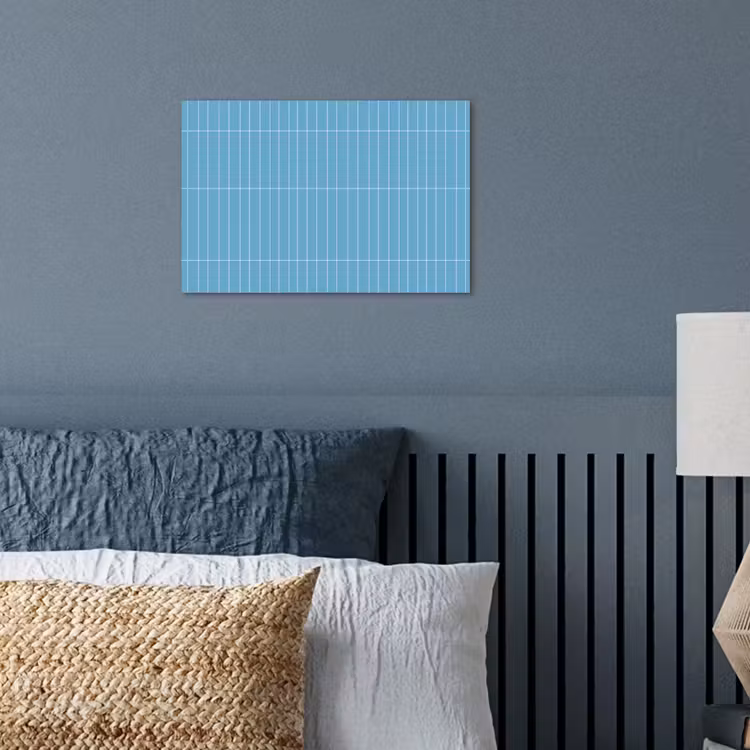 Poster - Tegel - Langwerpig - Patroon - Blauw — 3