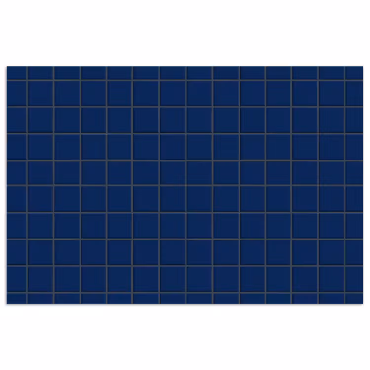 Poster - Tegel - Patroon - Blauw — 1