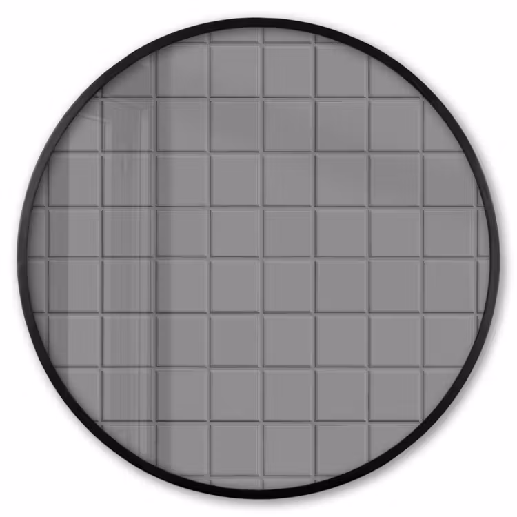 Ronde fotolijst - Modern - Patroon - Grijs — 1