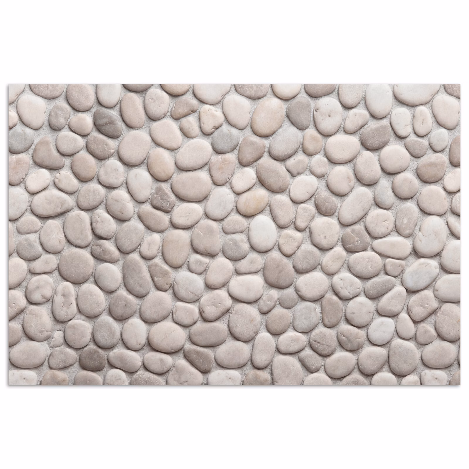 Poster - Steen - Kiezel - Natuur - Minimalistisch - Beige — 1