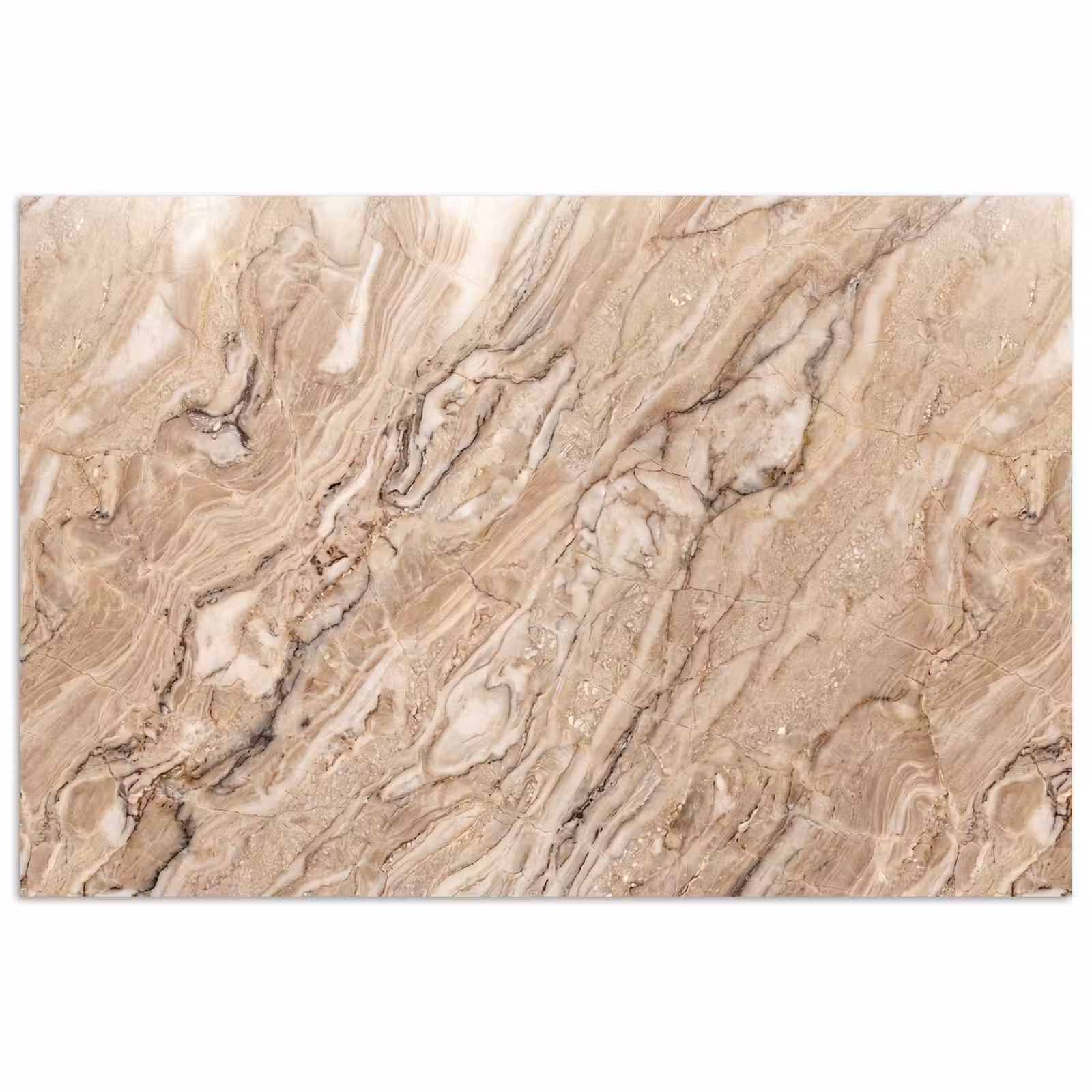 Poster - Textuur - Aders - Abstract - Modern - Beige — 1