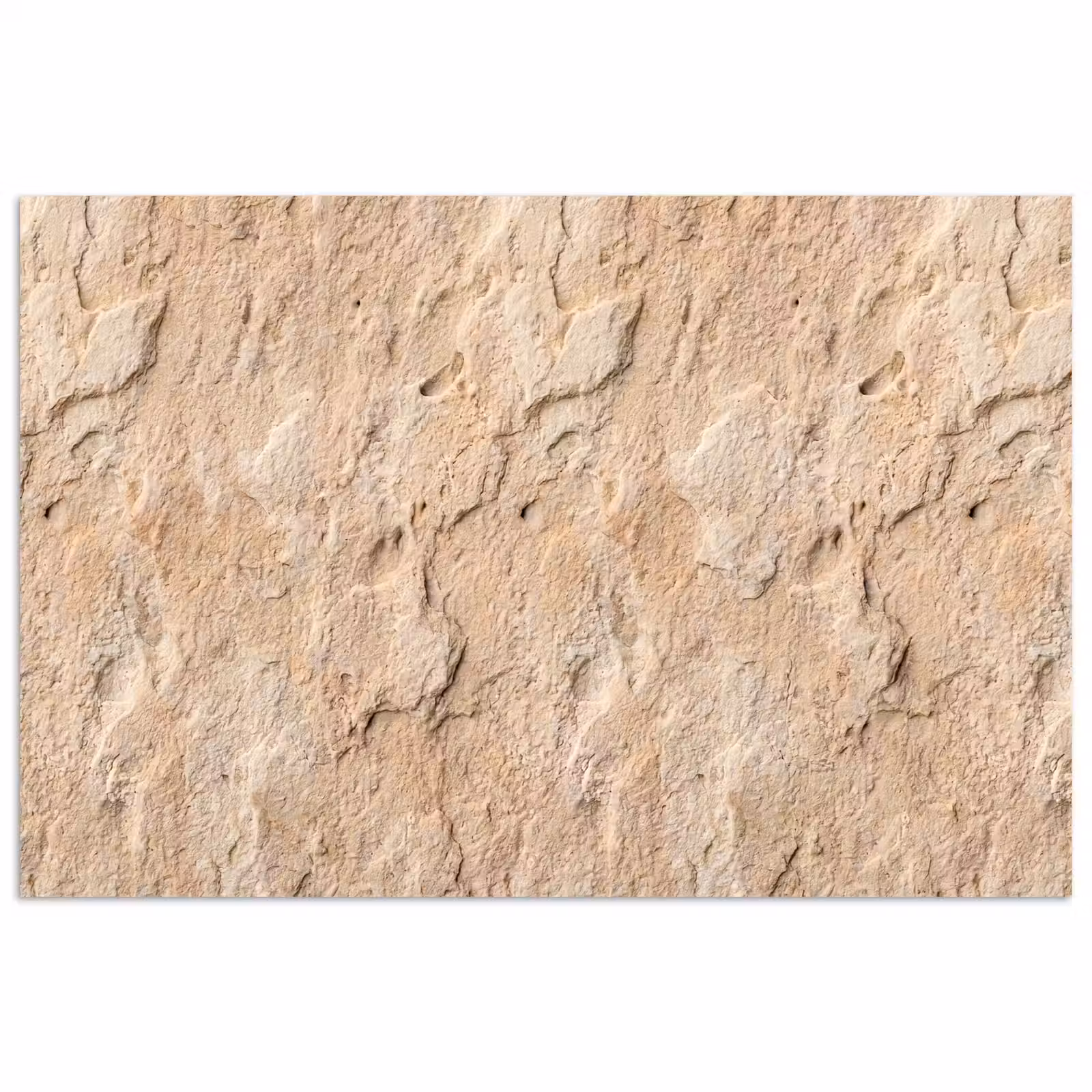 Poster - Textuur - Steen - Natuur - Beige — 1
